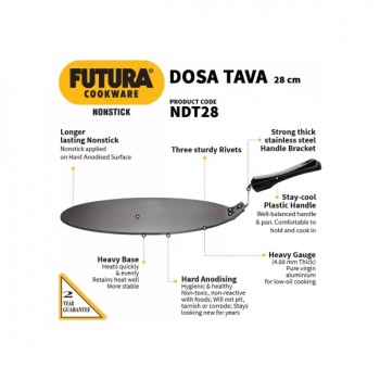 Hawkins NDT28 Non Stick Dosa Tawa | 28 cm
