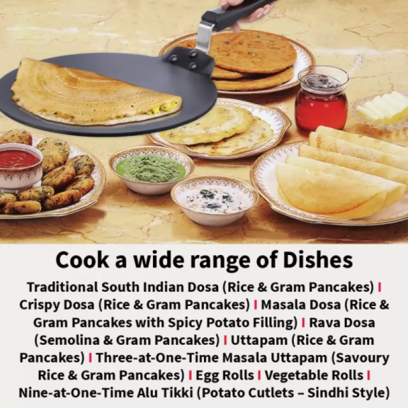 Hawkins Non Stick Dosa Tawa | 33 cm diameter | NDT33 Hawkins Non Stick Dosa Tawa | 33 cm diameter | NDT33