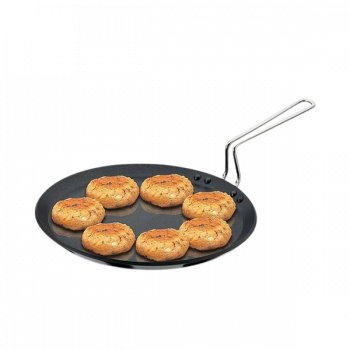 Hawkins Non Stick Flat Tawa | NFT30P | 30 cm | Plastic Handle