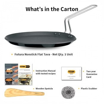 Hawkins Futura Flat Non Stick Tawa | 4.88 mm | 26 cm | INFT26
