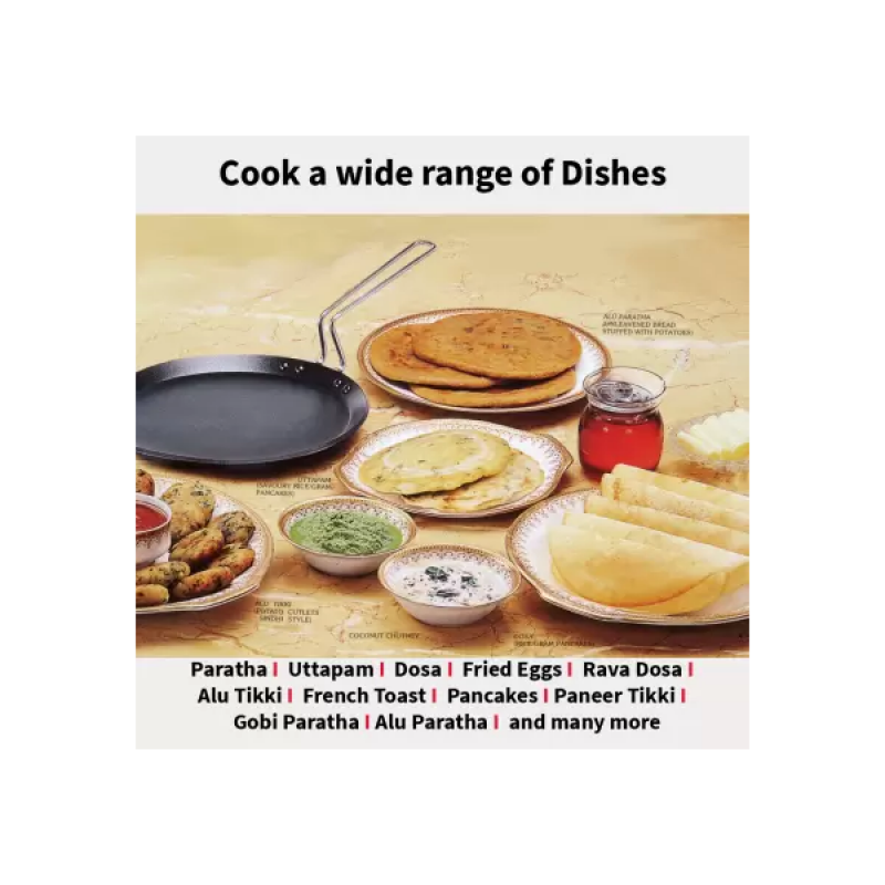 Hawkins Non Stick Flat Tawa | 30 cm | 4.88 mm | INFT30 Hawkins Non Stick Flat Tawa | 30 cm | 4.88 mm | INFT30