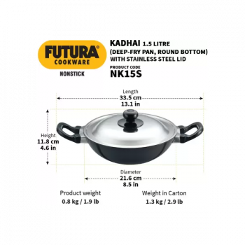 Hawkins Deep-Fry Pan | 22 cm | 1.5 L | NK15S Hawkins Deep-Fry Pan | 22 cm | 1.5 L | NK15S