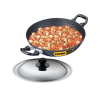 Hawkins Futura Nonstick Kadhai | 2.5 L | 26 cm | SS lid | Black Hawkins Futura Nonstick Kadhai | 2.5 L | 26 cm | SS lid | Black