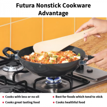 Hawkins Futura Nonstick Kadhai | 4 L | 30 cm | NK40S