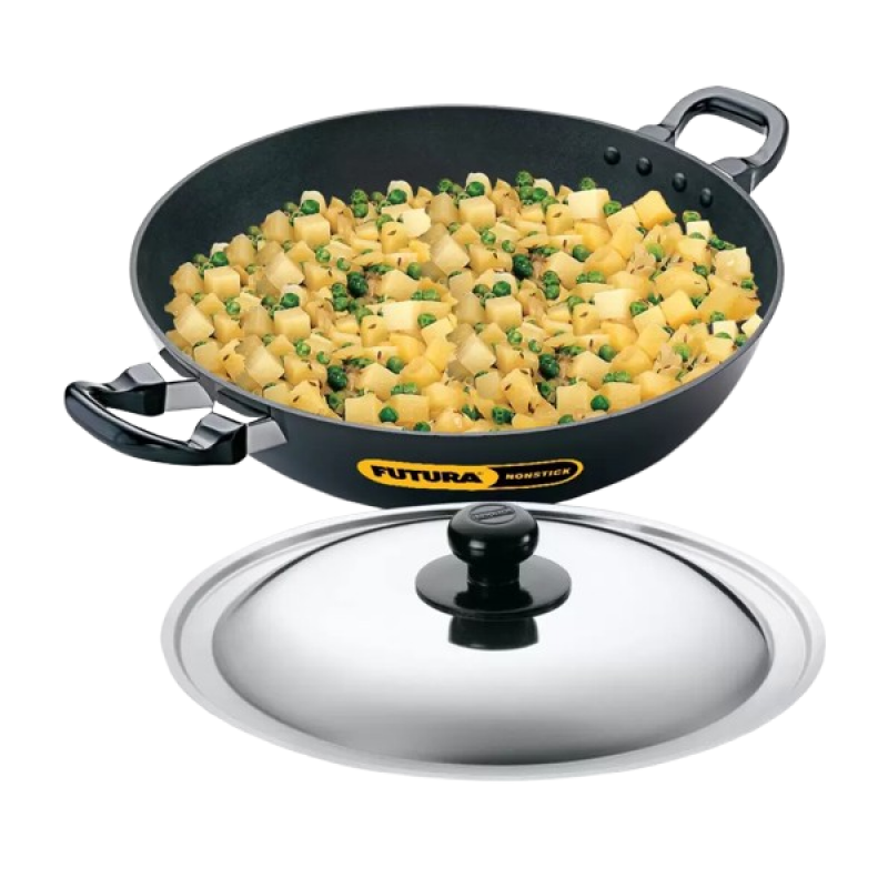 Hawkins Futura Nonstick Kadhai | 4 L | 30 cm | NK40S Hawkins Futura Nonstick Kadhai | 4 L | 30 cm | NK40S
