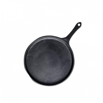 The Indus Valley CASTrong Cast Iron Tawa with Handle | Pre-seasoned | 25cm