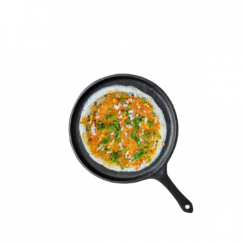 The Indus Valley CASTrong Cast Iron Tawa with Handle | Pre-seasoned | 25cm