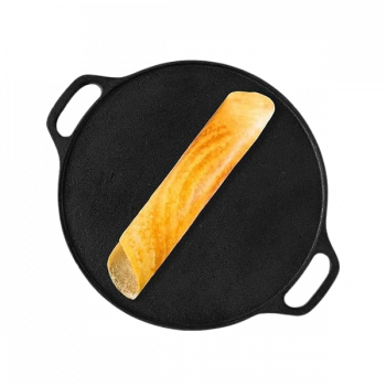 The Indus Valley Cast Iron Double Handle Tawa | 12 Inch