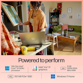 HP Laptop 15 | Intel Core i5 13th Gen 1334U | 8 GB| 512 GB | 39.62 (15.6 Inch) | Silver | 15-fd0220TU