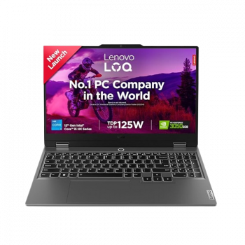 Lenovo LOQ Gaming Laptop | Intel Core i5 12th Gen 12450HX | 16GB | 512GB SSD | NVIDIA RTX 3050 | Grey | 83GS003NIN