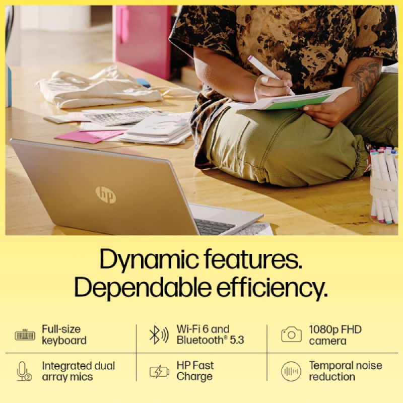 HP 15 Laptop | AMD Ryzen 3 7320U | 8 GB | 512 GB SSD | Natural Silver |15-fc0154AU HP 15 Laptop | AMD Ryzen 3 7320U | 8 GB | 512 GB SSD | Natural Silver |15-fc0154AU