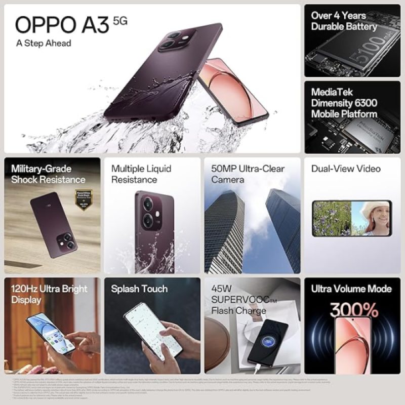 OPPO A3 5G | 6 GB | 128 GB | Nebula Red OPPO A3 5G | 6 GB | 128 GB | Nebula Red
