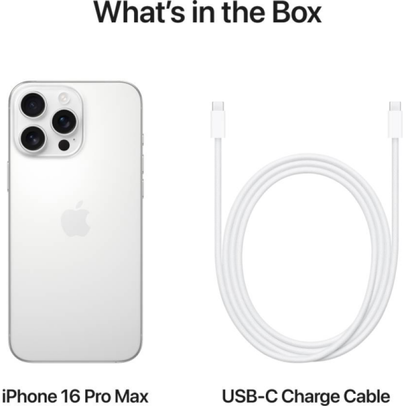 Apple iPhone 16 Pro Max | 512 GB | White Titanium Apple iPhone 16 Pro Max | 512 GB | White Titanium