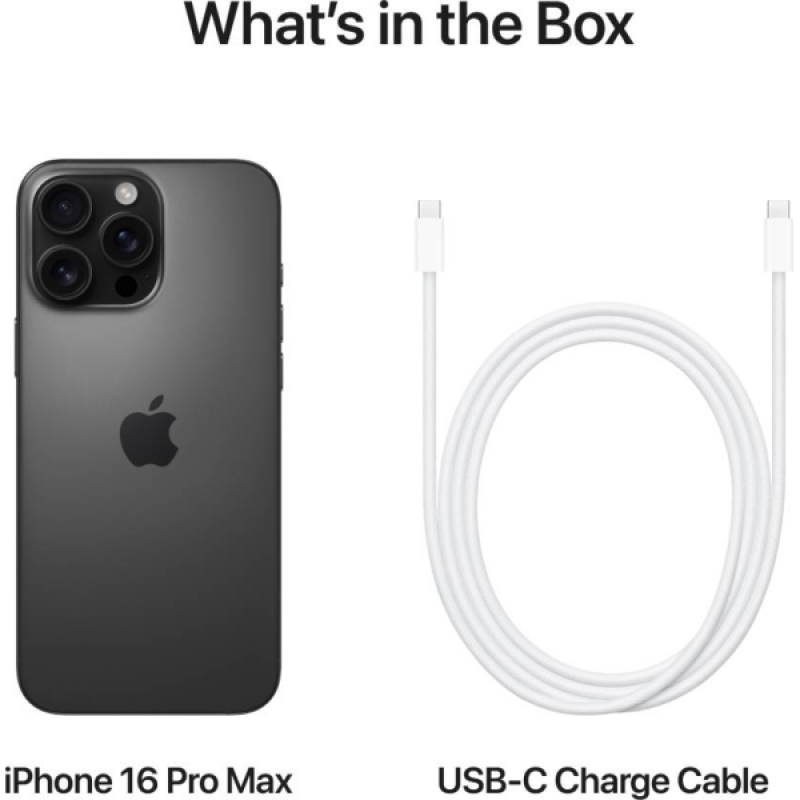 Apple iPhone 16 Pro Max | 256 GB | Black Titanium Apple iPhone 16 Pro Max | 256 GB | Black Titanium