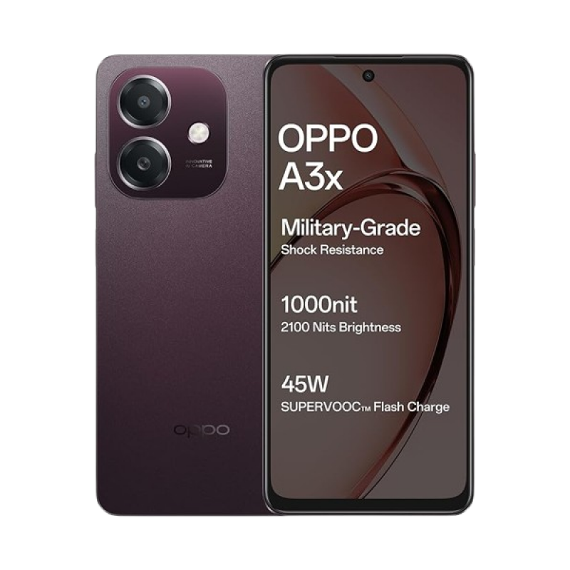 OPPO A3X | 4 GB | 128 GB | Nebula Red OPPO A3X | 4 GB | 128 GB | Nebula Red