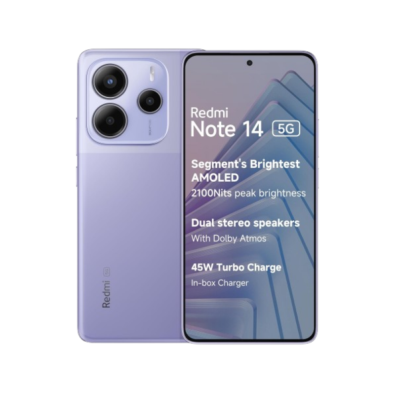 Redmi Note 14 5G | 8 GB | 128 GB | Phantom Purple Redmi Note 14 5G | 8 GB | 128 GB | Phantom Purple