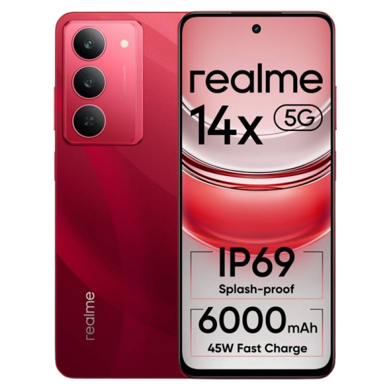 Realme 14x 5G | 8 GB | 128 GB | Jewel red Realme 14x 5G | 8 GB | 128 GB | Jewel red