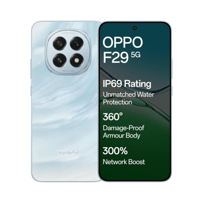 OPPO F29 5G | 8 GB | 128 GB | Glacier Blue OPPO F29 5G | 8 GB | 128 GB | Glacier Blue