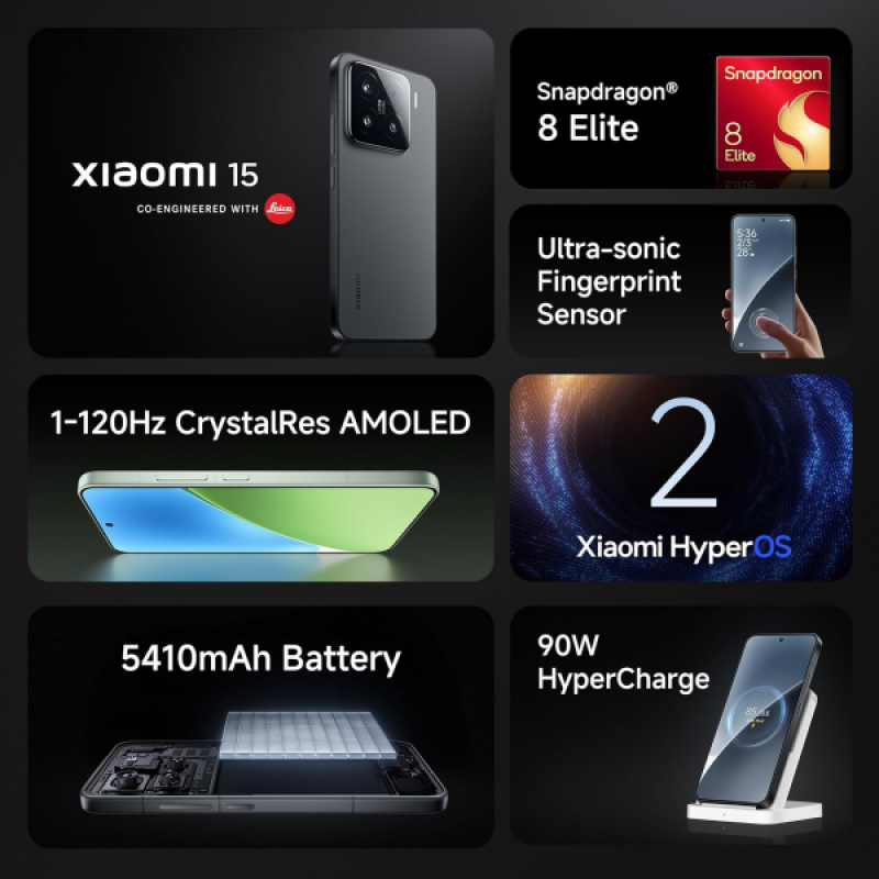 Xiaomi 15 | 12GB | 512GB | Black Xiaomi 15 | 12GB | 512GB | Black