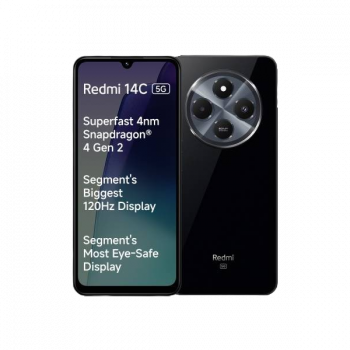 Redmi 14C 5G | 4 GB | 64 GB | Stargaze Black Redmi 14C 5G | 4 GB | 64 GB | Stargaze Black