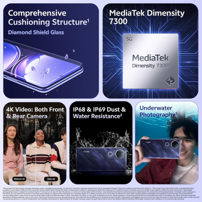 vivo V50e 5G | 8 GB | 128 GB | Sapphire Blue vivo V50e 5G | 8 GB | 128 GB | Sapphire Blue