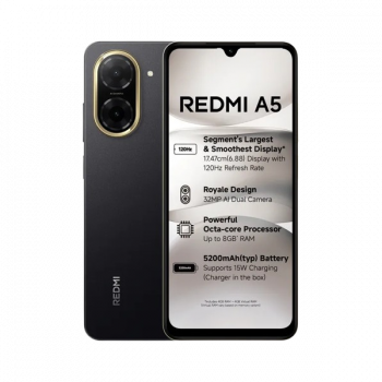 Redmi A5 4G | 4GB | 128GB | Just Black