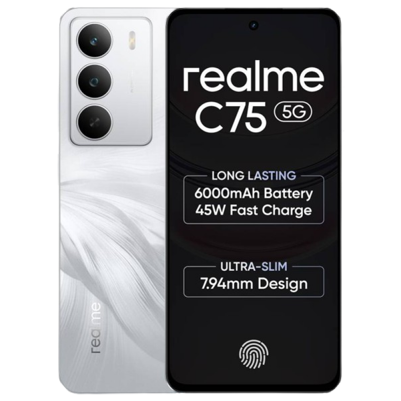 realme C75 5G | 6 GB | 128 GB | Lily White realme C75 5G | 6 GB | 128 GB | Lily White