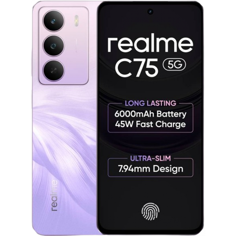 realme C75 5G | 6 GB | 128 GB | Purple Blossom realme C75 5G | 6 GB | 128 GB | Purple Blossom
