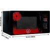 Godrej Convection Microwave Oven | 23 L | Red Daisy, Black | GME 723 CF3 PM