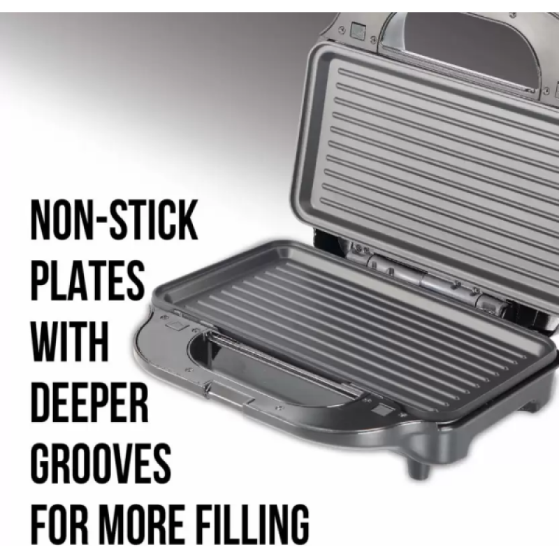 HAVELLS Big Fill Multi Grill 2 Slice Sandwich Maker | 900 W | Black HAVELLS Big Fill Multi Grill 2 Slice Sandwich Maker | 900 W | Black