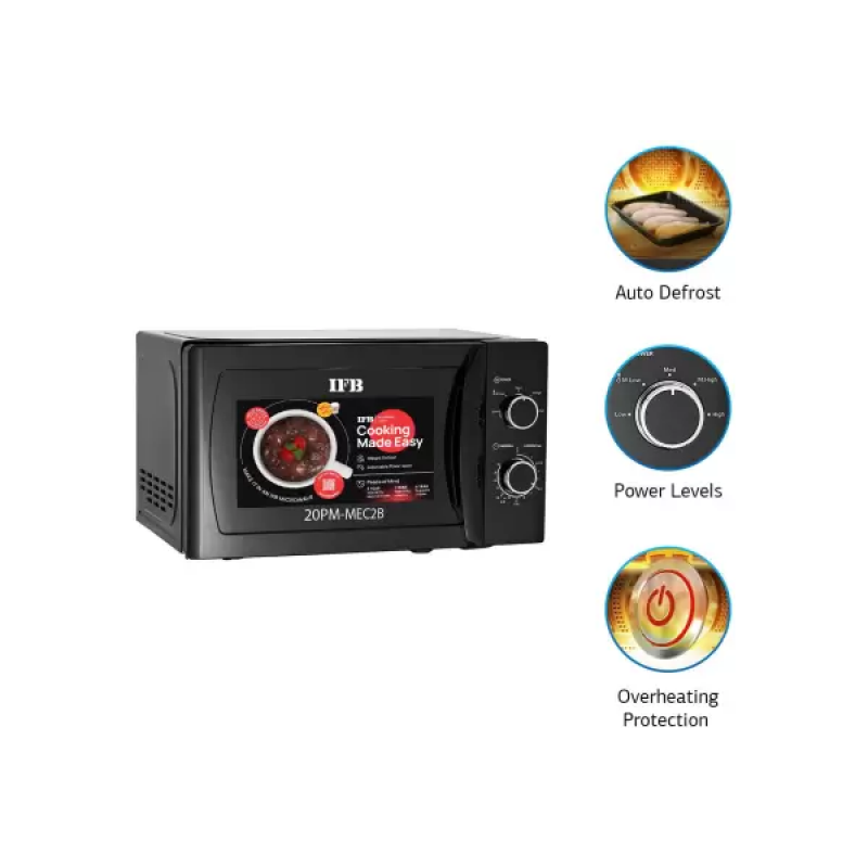 IFB Solo Microwave Oven | 20 L | Black | 20PM MEC2B IFB Solo Microwave Oven | 20 L | Black | 20PM MEC2B