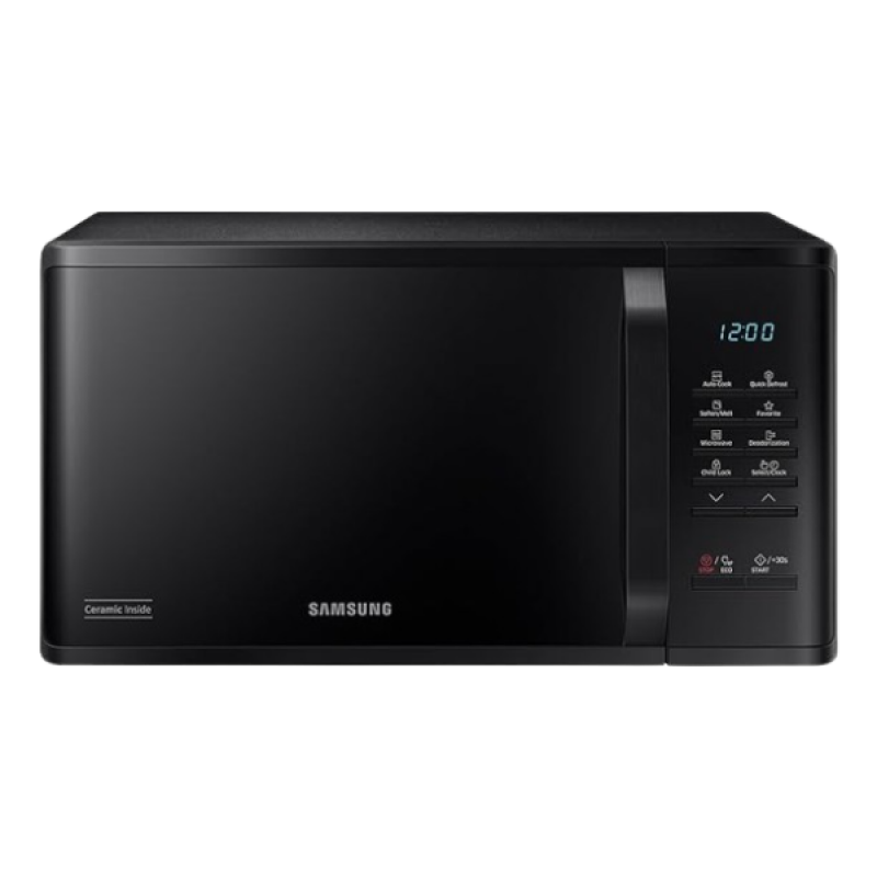 Samsung Solo Microwave Oven | 23 L | Auto Cook Programs | Deodorization Ceramic Enamel Cavity | Black | MS23A3513AK/TL Samsung Solo Microwave Oven | 23 L | Auto Cook Programs | Deodorization Ceramic Enamel Cavity | Black | MS23A3513AK/TL