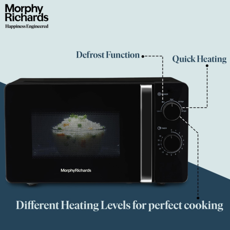 Morphy Richards Solo Microwave Oven | 20 L | Black | 790024 Morphy Richards Solo Microwave Oven | 20 L | Black | 790024