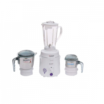 Sujata SUPERMIX Mixer Grinder | 900 W | 3 Jars | White