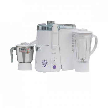 SUJATA Powermatic Plus, Juicer Mixer Grinder, 900 Watts | 2 Jars | White