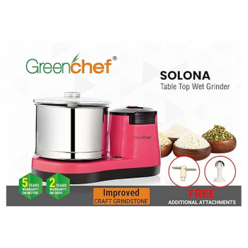 Greenchef Table Top Wet Grinder Turbojet | 2 L