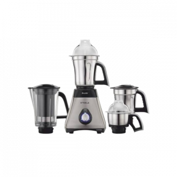 Preethi Steel Supreme Mixer Grinder | 750 W | 4 Jars | Silver Black | MG-208