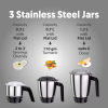 Preethi Peppy Plus MG 246 Mixer Grinder | 750 W | 4 Jars | Black, Red