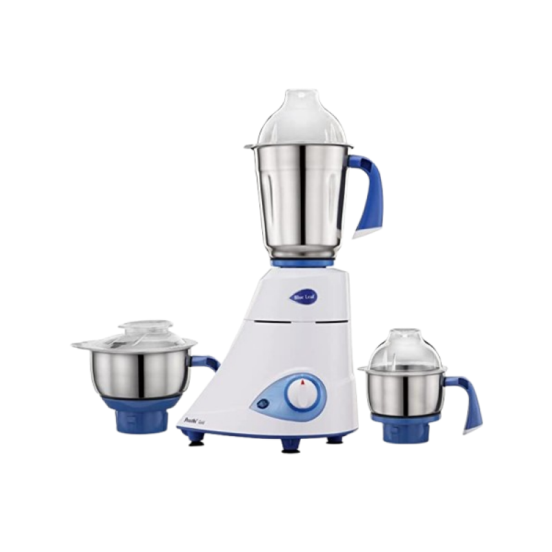 Preethi Blue Leaf Gold Mixer Grinder | 3 Jars | 750 W | White | MG 150