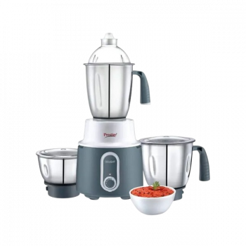 Prestige Delight Stainless Steel Mixer Grinder | 3 Jars | 750 W | Charcoal Grey