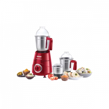USHA TH800MX3 Thunderbolt Mixer Grinder | 3 jar | 800 W | Red