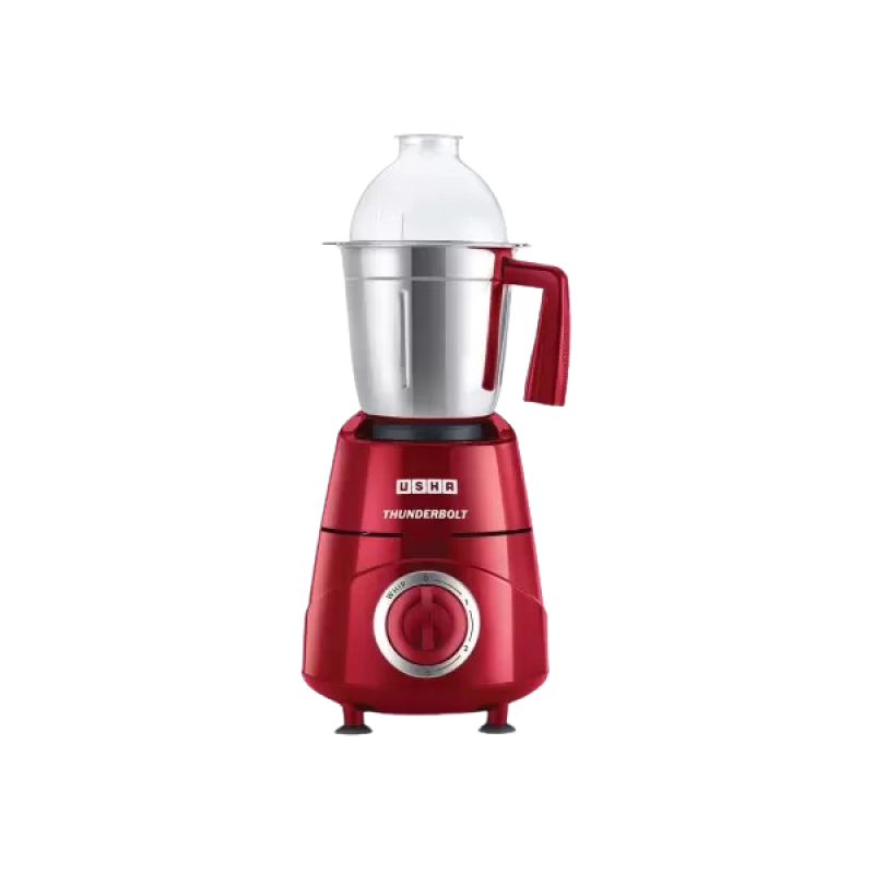 USHA TH800MX3 Thunderbolt Mixer Grinder | 3 jar | 800 W | Red USHA TH800MX3 Thunderbolt Mixer Grinder | 3 jar | 800 W | Red