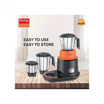 Prestige Stack O Mix Mixer Grinder | 750 W | 3 Jars | Orange Black Prestige Stack O Mix Mixer Grinder | 750 W | 3 Jars | Orange Black