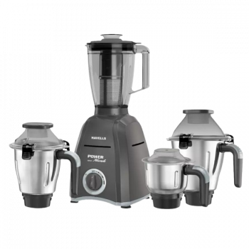 Havells Power Hunk Mixer Grinder | 800 watt | 4 Jars | Grey