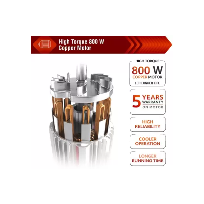 USHA Trienergy Mixer Grinder | 800 W | 4 Jars | Blue, Black | TP800MX4 USHA Trienergy Mixer Grinder | 800 W | 4 Jars | Blue, Black | TP800MX4