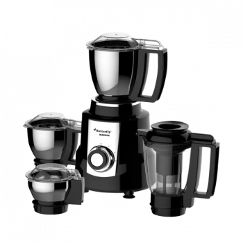 Butterfly Magnum 1.2 HP Mixer Grinder | 4 Jars | 900 Watts | Black