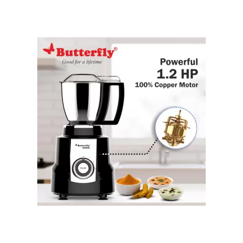 Butterfly Magnum 1.2 Hp Mixer Grinder | 3 Jar | 900 Watt | Black Butterfly Magnum 1.2 Hp Mixer Grinder | 3 Jar | 900 Watt | Black