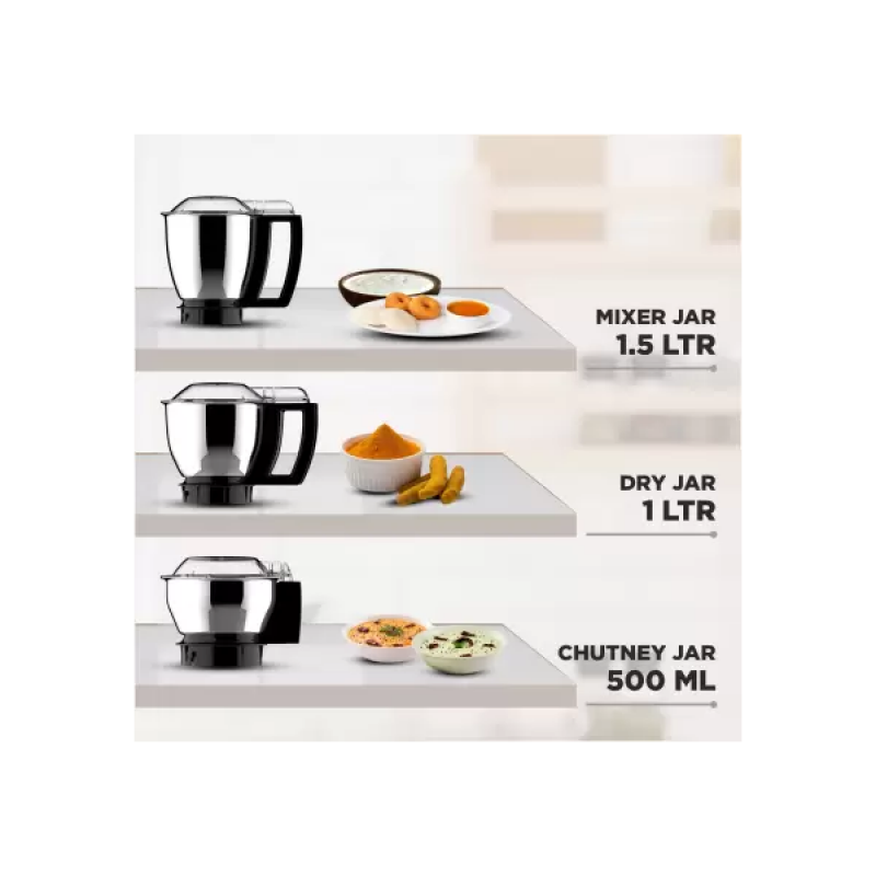 Butterfly Magnum 1.2 Hp Mixer Grinder | 3 Jar | 900 Watt | Black Butterfly Magnum 1.2 Hp Mixer Grinder | 3 Jar | 900 Watt | Black