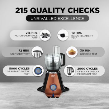 Preethi Zodiac Stardust Mixer Grinder | Super Extractor 750W Juicer | Copper , Black Preethi Zodiac Stardust Mixer Grinder | Super Extractor 750W Juicer | Copper , Black