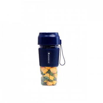 Wonderchef Nutri-Cup Portable Blender | USB Charging | Smoothie maker | SS Blades | Battery Operated Rechargeable Blender | 300ml | Compact Size | Blue